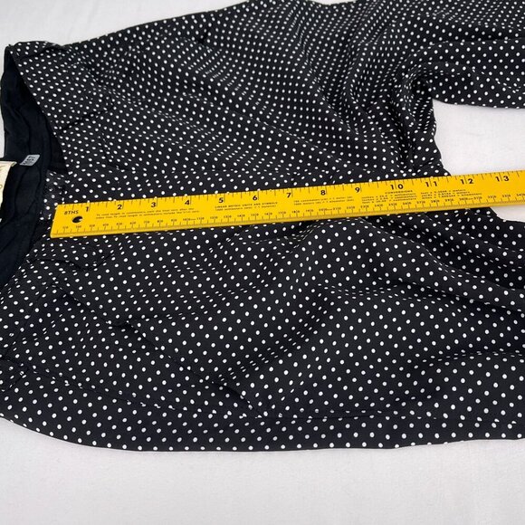 The Indigo Child Black & White‎ Polka Dot Wide-Leg Pants Y2K Womens 30 - Picture 8 of 11